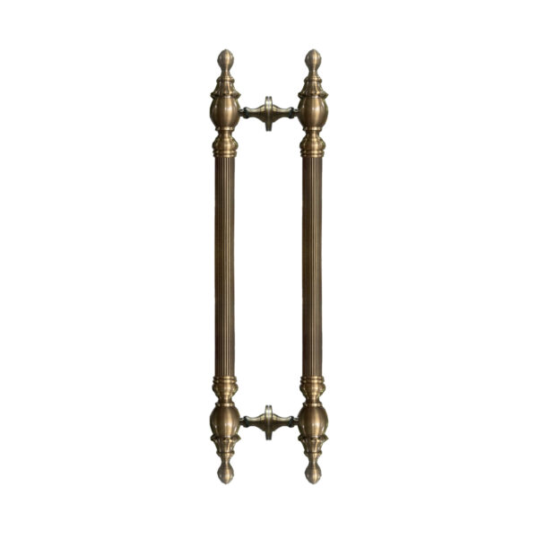 Tay nắm cửa đồng đúc TN011 màu nâu
