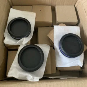 Tay nắm cửa âm đen TN027.0060D Inox 304 ø60