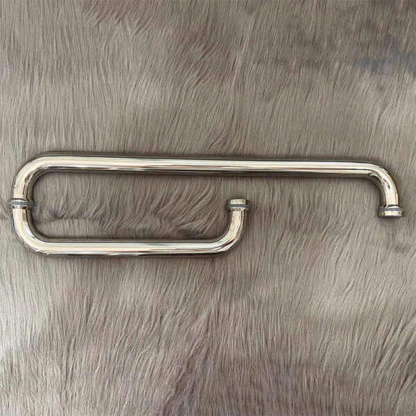 Tay nắm phòng tắm kính TNPTK003 Inox 304 tim 275x475mm inox bóng