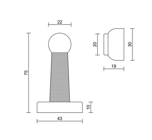 Thông số kỹ thuật Hít cửa nam châm VICKINI 45800.001