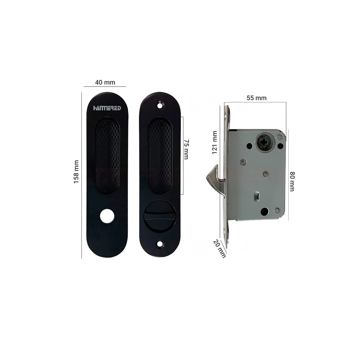 Thông số kỹ thuật khóa cửa lùa HMR653OPB