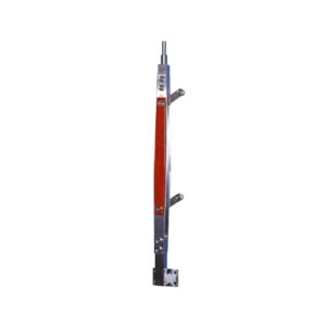 Trụ cầu thang kính TLC009-002 Inox 304 ốp gỗ đế hông