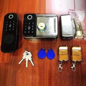 Khóa cửa cổng điện tử VIRO-1200D (App) HK kẽm