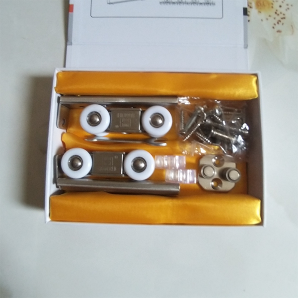 Bánh xe trượt treo HMR1016SS 50kg 4 bánh nhựa, đế inox 304 - Hình ảnh 3