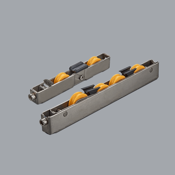 Bánh xe 2/4 bánh lùa cửa nhôm có ray Inox