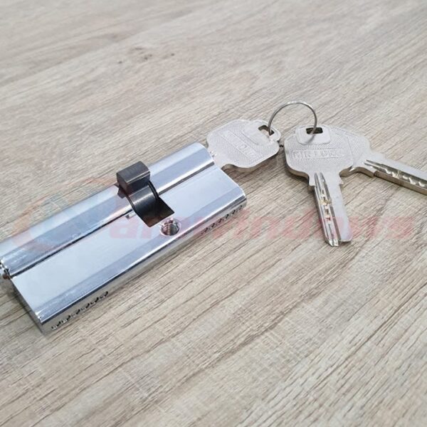 Lõi khóa 2 đầu chìa lệch tâm dài 80mm cho cửa nhôm Xingfa hệ 55 - Hình ảnh 2