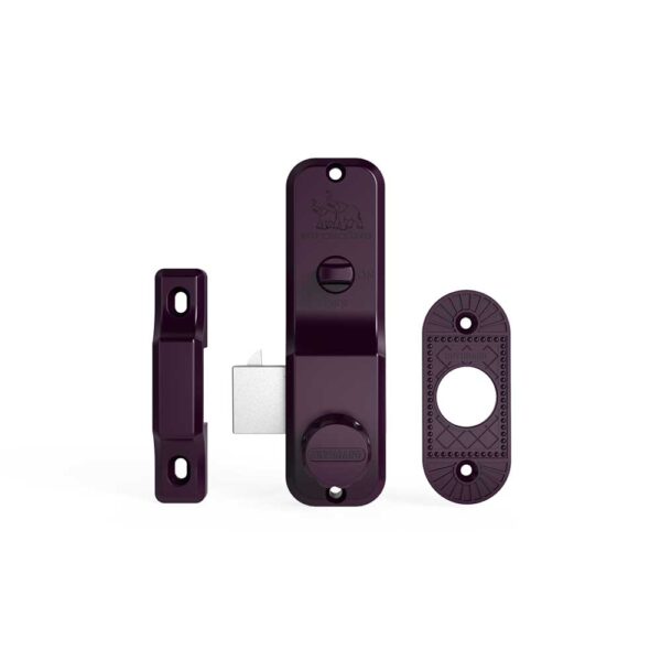 Khóa B52 cửa trượt Huy Hoàng màu tím - Hình ảnh 2