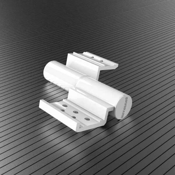 Bản lề 2D Vát Cạnh hệ 55 Huy Hoàng màu trắng - Hình ảnh 2
