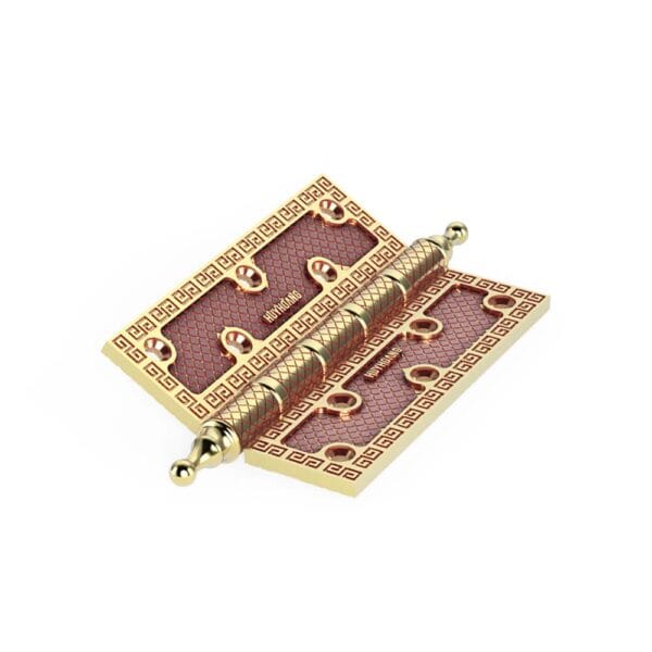 Bản lề lá Huy Hoàng BLLHC2801 đồng thau dài 125mm dày 5mm - Hình ảnh 2