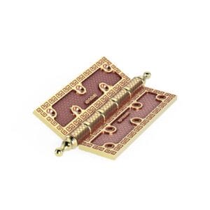 Bản lề lá Huy Hoàng BLLHC2801 đồng thau dài 125mm dày 5mm