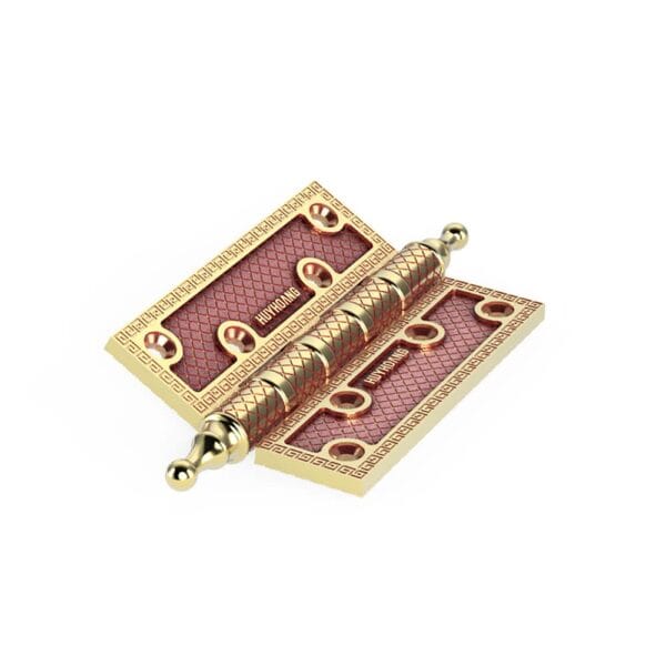 Bản lề lá Huy Hoàng BLLHC2804 đồng thau 100x77.5x5mm - Hình ảnh 2