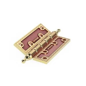 Bản lề lá Huy Hoàng BLLHC2804 đồng thau 100x77.5x5mm