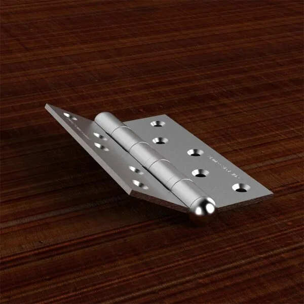 Bản lề lá Huy Hoàng BLLSS04 inox Posco 126x77x3mm - Hình ảnh 3