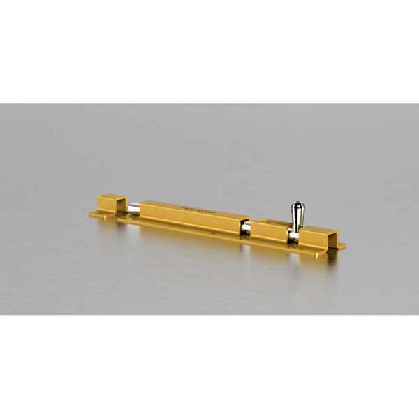 Chốt cửa vàng Huy Hoàng CC02-ZVA thép dài 200mm - Hình ảnh 2