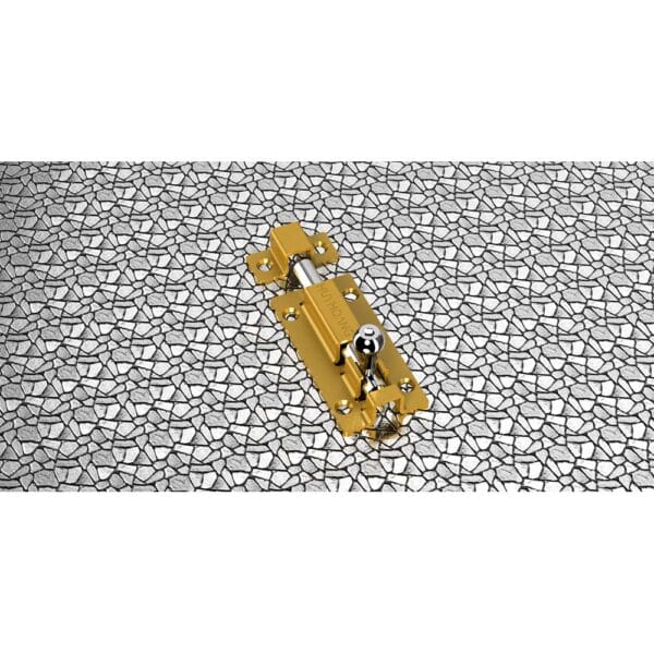 Chốt cửa vàng Huy Hoàng CC03-ZVA thép dài 60mm - Hình ảnh 3