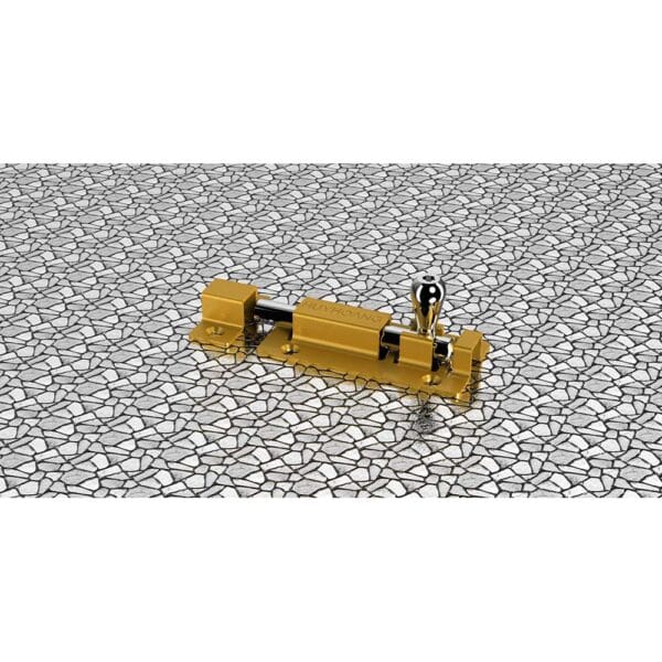 Chốt cửa vàng Huy Hoàng CC03-ZVA thép dài 60mm - Hình ảnh 2