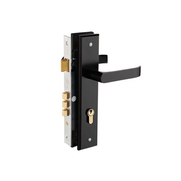 Bộ khóa tay nắm hợp kim EX 8510 mạ đồng đen dài 250 - Hình ảnh 2
