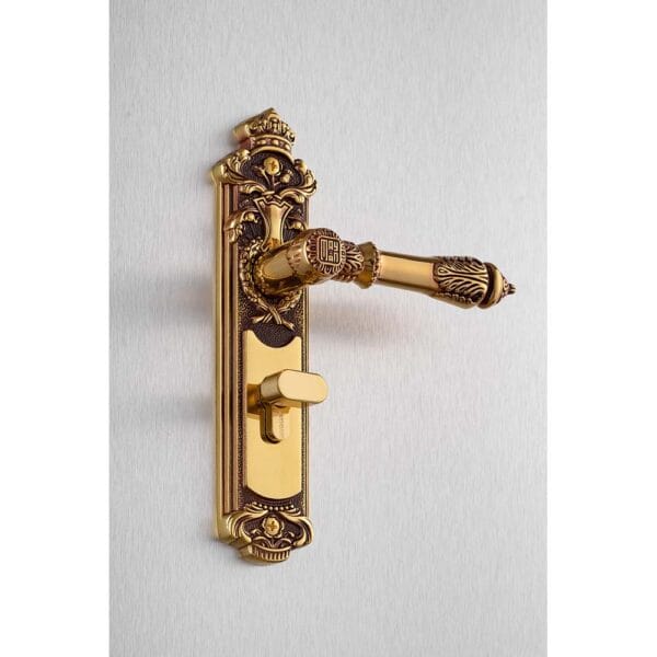 Bộ khóa tay nắm đồng thau HC 5824 dài 220 - Hình ảnh 3