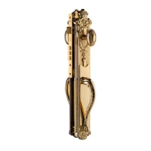 Khóa cửa gỗ đại sảnh đồng thau HC8524 PVD Gold dài 505