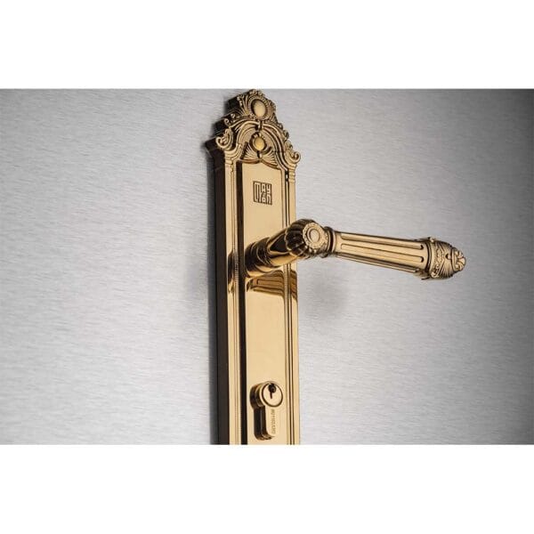 Bộ khóa tay nắm đồng thau HC 8526 PVD Gold dài 303 - Hình ảnh 3