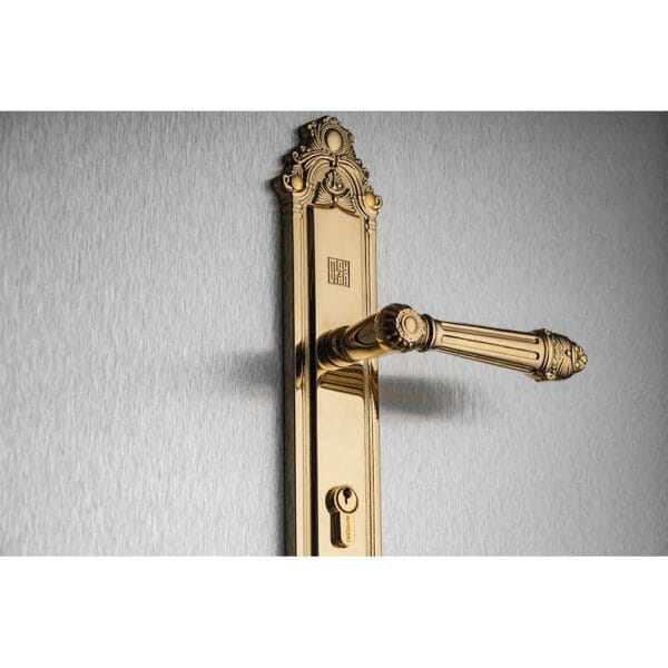 Khóa cửa gỗ đồng thau HC8526 đại PVD Gold dài 350 - Hình ảnh 3