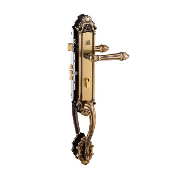 Khóa cửa gỗ đại sảnh đồng thau HCR8526 dài 590 - Hình ảnh 2