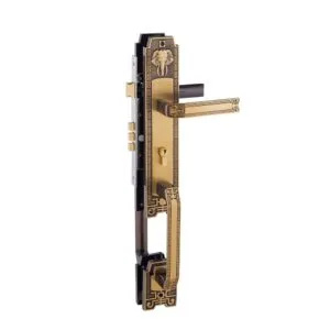 Khóa cửa gỗ đại sảnh đồng thau HCR8528 dài 590