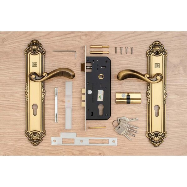 Khóa cửa gỗ đại đồng thau HCR8529 dài 303 - Hình ảnh 4