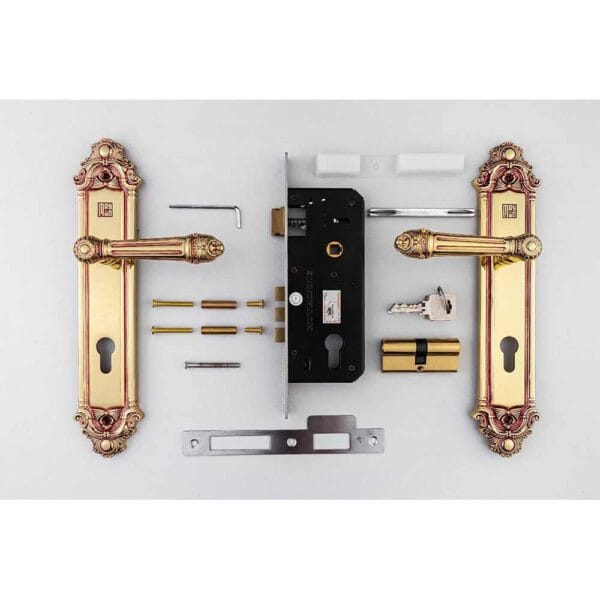 Bộ khóa tay nắm đồng thau HC 8526 dài 303 - Hình ảnh 7