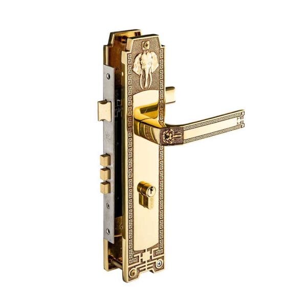 Khóa cửa gỗ đại đồng thau HC8528D dài 330