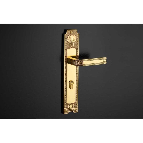 Khóa cửa gỗ đại đồng thau HC8528D dài 330 - Hình ảnh 2