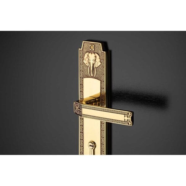 Khóa cửa gỗ đại đồng thau HC8528D dài 330 - Hình ảnh 3