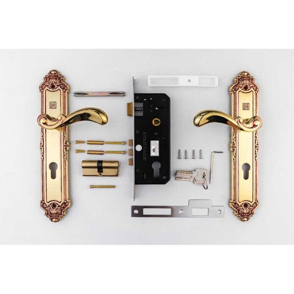 Bộ khóa tay nắm đồng thau HC 8529 dài 303 - Hình ảnh 7