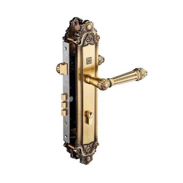 Khóa cửa gỗ đại đồng thau HCR8526 dài 350 - Hình ảnh 4