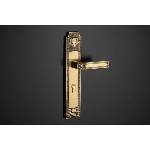 Khóa cửa gỗ đại đồng thau HCR8528D dài 330 - Hình ảnh 2