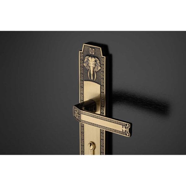 Khóa cửa gỗ đại đồng thau HCR8528D dài 330 - Hình ảnh 3