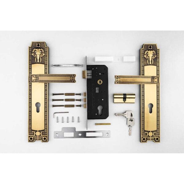 Khóa cửa gỗ đại đồng thau HCR8528D dài 330 - Hình ảnh 4