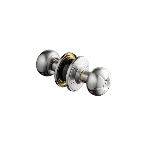 Khóa tay nắm tròn thép + inox 304 không chìa - Hình ảnh 2
