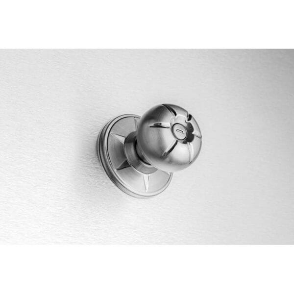 Khóa tay nắm tròn thép + inox 304 không chìa - Hình ảnh 3