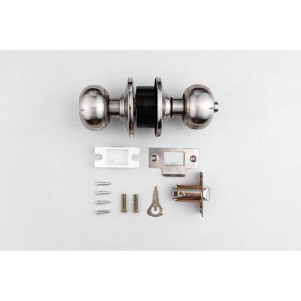Khóa tay nắm tròn thép + inox 304 không chìa - Hình ảnh 5