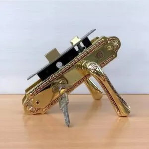 Bộ khóa tay nắm đồng thau HC 5861 dài 230