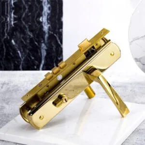Bộ khóa tay nắm đồng thau HC 8568 PVD Gold dài 260