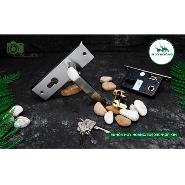 Bộ khóa tay nắm hợp kim EX 5833 dài 200 - Hình ảnh 6