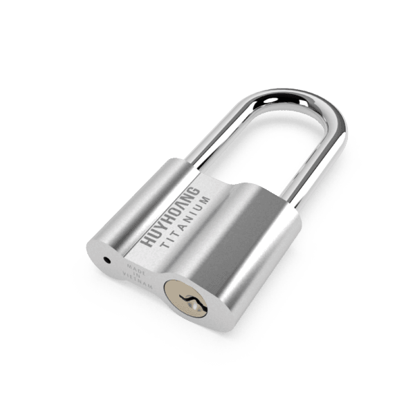 Khóa treo chìa Titanium 8 cầu dài Huy Hoàng - Hình ảnh 3