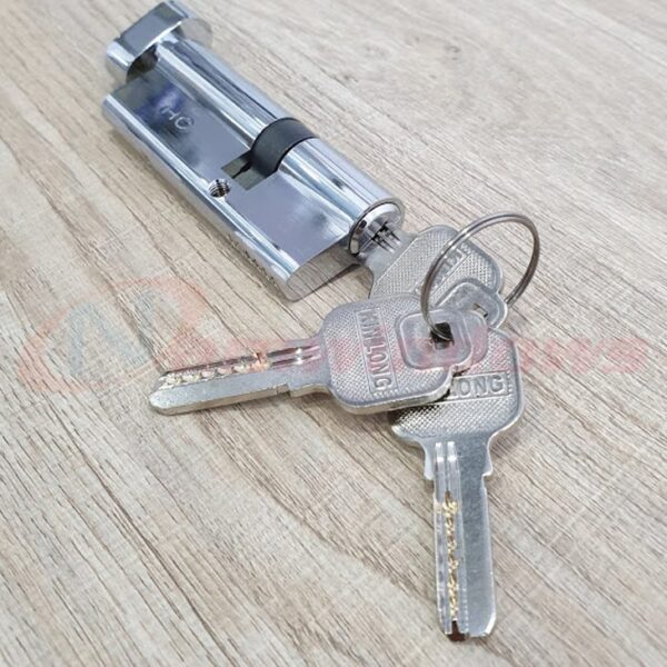 Lõi khóa 1 đầu chìa lệch tâm dài 80mm cho cửa nhôm Xingfa hệ 55 - Hình ảnh 3