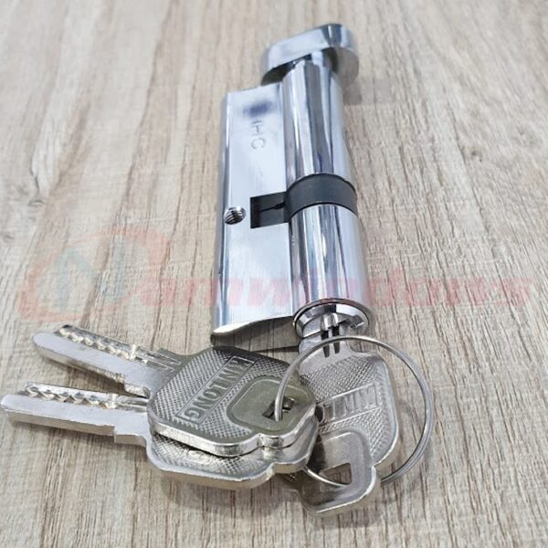 Lõi khóa 1 đầu chìa lệch tâm dài 80mm cho cửa nhôm Xingfa hệ 55 - Hình ảnh 5