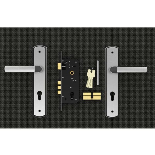 Bộ khóa tay nắm Inox SS 8568 dài 260 - Hình ảnh 4