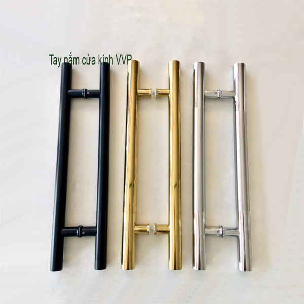 Tay nắm cửa tròn ø32 TN022 Inox 304 đen mờ - Hình ảnh 2