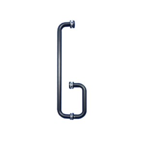 Tay nắm phòng tắm kính 235x435 phi 25 màu đen