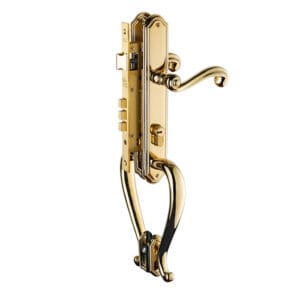 Khóa cửa gỗ đại sảnh đồng thau HC85 PRINCE PVD Gold dài 439